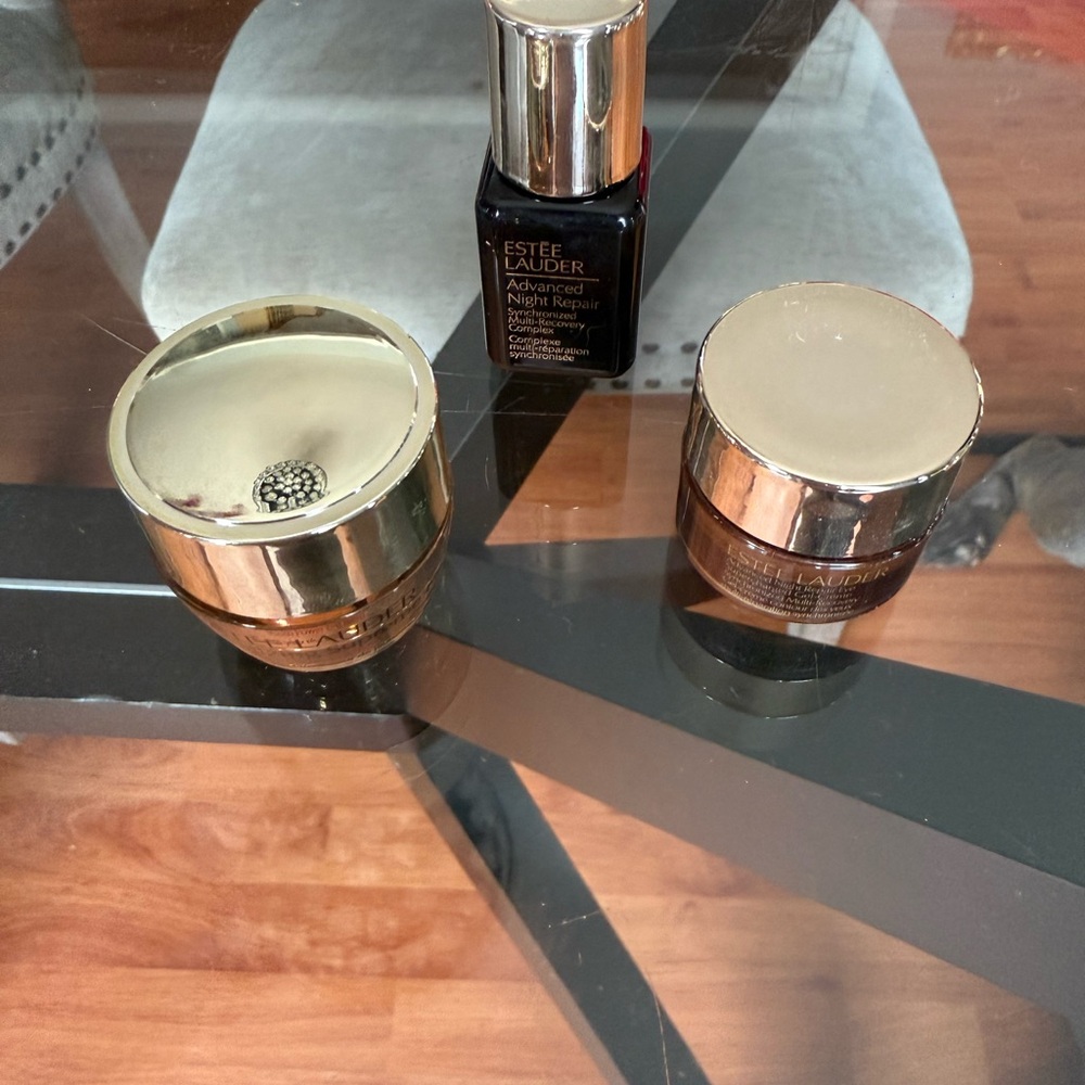 Estee Lauder Skincare Trio with Gold and Black